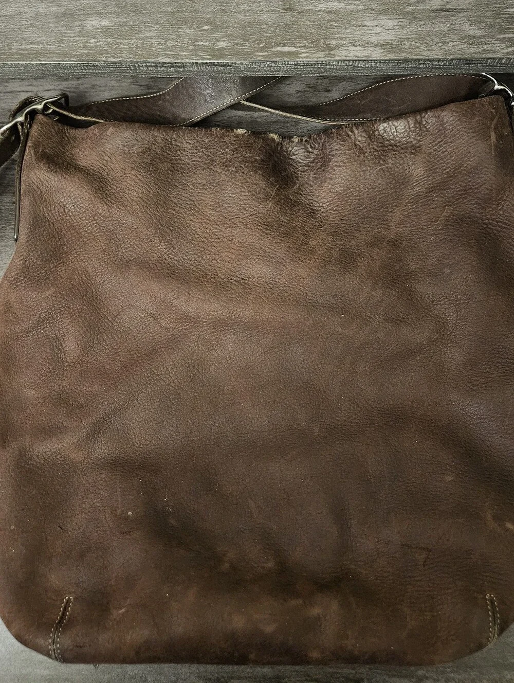 Early Y2K Vintage Coach Brown Leather Slouchy Hobo Shoulder Bag